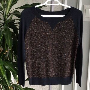 Dark blue with gold texture Women's Sweater